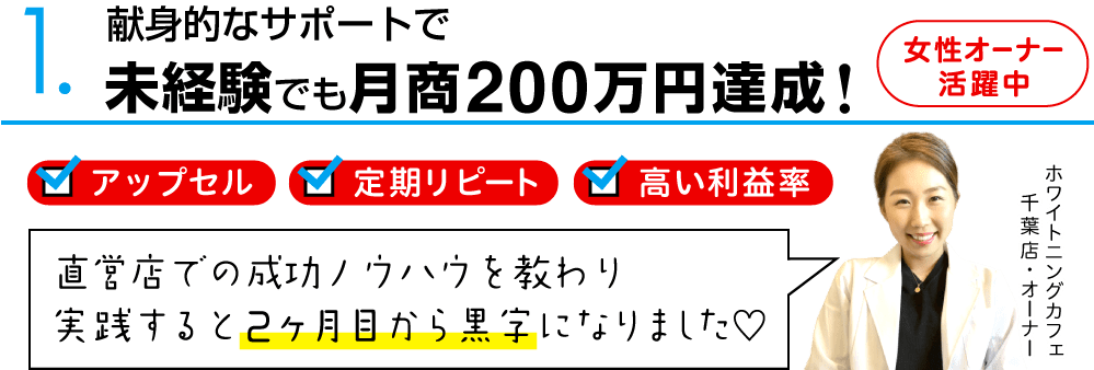１.月1万円の広告費で月商100万円達成!